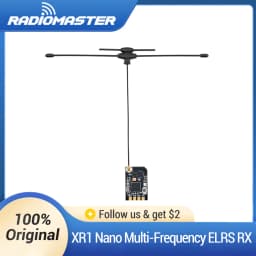 Radiomaster XR1 2.4GHz Sub-G 900MHz Dual-band Semtech LR1121 Transceiver Nano Multi-Frequency ExpressLRS Receiver