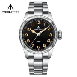 STEELFLIER Official SF741 Classic Quartz Wristwatches Souvenirs Sapphire Mirror VH31 Mute 200M Waterproof Luxury Luminous Watch