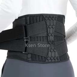 Adjustable Waist Support Lumbar Back Belt Lower Back Brace for Back Pain Relief Lumbar Spine Strap with 10 Stays Waist Protector