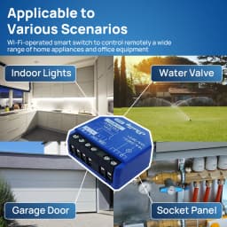 Shelly 1 Gen3 Dry Contact Smart Switch WiFi Bluetooth Operated Relay Low Voltage Support Over Temperature Protection Control