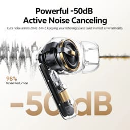 QCY MeloBuds N20 Wireless Earphones HT20 Bluetooth 6.0 Adaptive Hybrid ANC Headphone 6 Mics HD Call TWS Earbud 68ms Low Latency