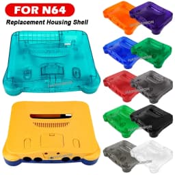 Multi-Colors Replacement Plastic Shell Translucent Case for N64 Replacement Case Transparent Boxes For N64 Console Gaming Access