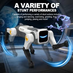 RC Mechanical Dog Intelligent AI RC Robot Dog Voice Command Programmable Singing Dancing Electronic Stunt Bionic Smart Robot Dog