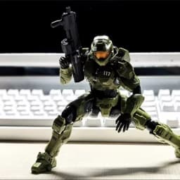 New IN STOCK 18cm Super Soldiers Sierra 117 John Reclaimer Mk Vi 1/12 Scale Action Figure Collect PVC Ornaments Game kids Gifts
