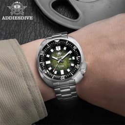 ADDIESDIVE Top Men‘s Abalone Shell Watch 20Bar Waterproof AD2511 Reloj Hombre BGW9 Super Luminous Sapphire Glass Quartz Watch