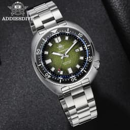 ADDIESDIVE Top Men‘s Abalone Shell Watch 20Bar Waterproof AD2511 Reloj Hombre BGW9 Super Luminous Sapphire Glass Quartz Watch