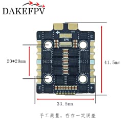 DAKEFPV Mini F722 FC mini stack F722 6S 55A 8S 70A BLS Bluejay ESC 20X20mm Flight Controller for 3inch 4inch 5inch FPV Drone