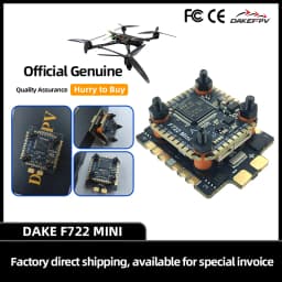 DAKEFPV Mini F722 FC mini stack F722 6S 55A 8S 70A BLS Bluejay ESC 20X20mm Flight Controller for 3inch 4inch 5inch FPV Drone
