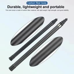 3M Carbon Fiber Scalable Monopod Extended Edition Invisible Selfie Stick For Insta360 X3 X2 For Go Pro 9 10 11 12 Stick Tripod