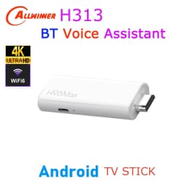 Android TV Stick H96 Max H313 Allwinner Quad Core 4K Wifi6 BT Voice Assistant Remote Control Media Player Smart TV Box