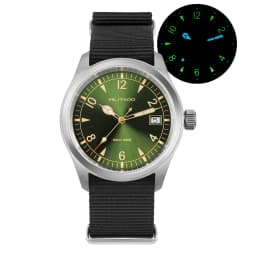 Militado ML08 Vintage Quartz Watch Ronda 515 Movement Ar Sapphire Mirror 38Mm Wrist Watch Date Super Luminous Waterproof Watches