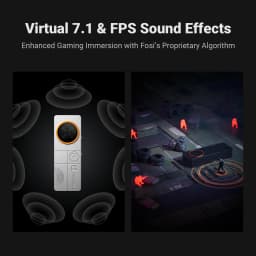 Fosi Audio DS3 DAC Amp Portable HIFI Headphone Amplifier XMOS XU316 DSD512 Dongle DAC 4.4mm Balanced/3.5mm Jack
