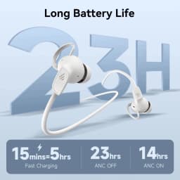 Edifier W280NB Pro Wireless Noise Cancelling Neckband Headphones Bluetooth V5.4 Hi-Res LDAC Sport Earphones IP55 Waterproof