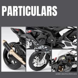 Scale 1:12 Honda CB650 HP4 Motorcycle Model Toy Alloy Diecast Shock Absorption Miniature Racing Motor Models for Kids Gifts