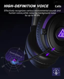 Oneodio EKSA E900 WT 2.4G Wireless Gaming Headset Tri-Mode Over Ear Bluetooth Headphones Gamer With Mic RGB For PC PS4 PS5 80Hr