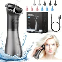 Upgraded Ear Wax Removal with Waste Water Tank Safety Ear Cleaner with Water Temperature Sensor Effective Ear Irrigation Kit