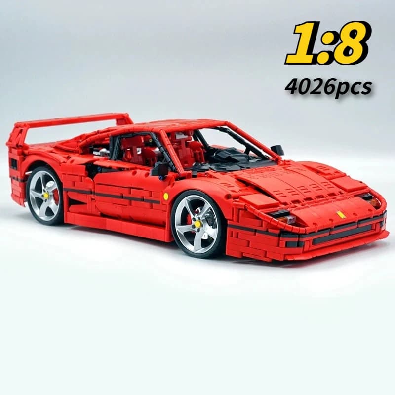 4026PCS Technical LOX Edition F40 Assembly MOC 140629 Building Block Car Supercar Model Adult High Difficulty Racing Toys