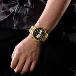 NAVIFORCE Fashion Brand Black Gold Men Watch Fashion Luxury Quartz Wrist Watches Sport Waterproof Stainless Steel Strap NF9234