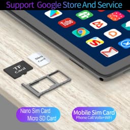 BDF 10.1 Inch Tablet Android 11, 4GB RAM 64GB ROM,1TB Expand,1280x800 IPS Screen 5000MAH Battery,Dual Camera, WiFi,3G Sim Card