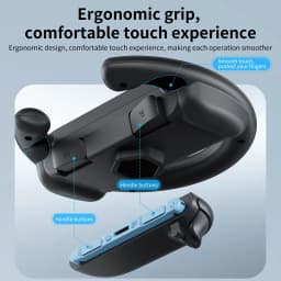 HONCAM Universal Racing Wheel Stand for Switch & Switch2 Joycon Game Wheel Controller with Secure Suction Cup Base for NS2 Acces
