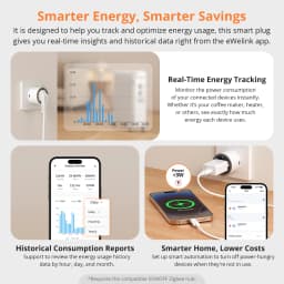 1-4 PCS SONOFF S60ZB EU IPlug Zigbee Smart Plug Energy Monitoring Wireless Socket Timer Smart Switch Work With Google Home Alexa