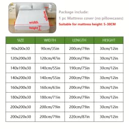 1p Cooling Bamboo Fiber Fitted Sheet, Breathable Mattress Protector Cover with Deep Pocket for Summer