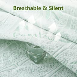 1p Cooling Bamboo Fiber Fitted Sheet, Breathable Mattress Protector Cover with Deep Pocket for Summer