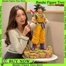 Dragon Ball Dream Super Saiyan Son Goku Somersault Cloud Standing Collection Action Figure Statue Anime Model Ornaments Toy Gift