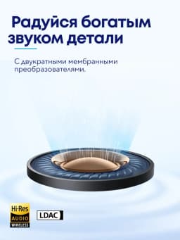 Soundcore by Anker Space A40 Адаптивные беспроводные наушники с активным шумоподавлением Беспроводные Bluetooth-наушники