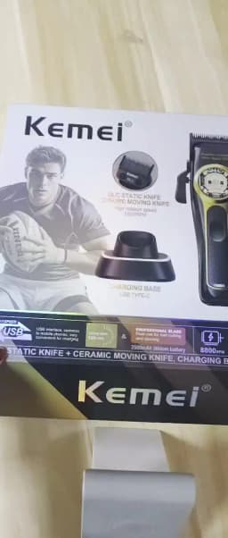 Kemei KM-2373Hair Clipper Magnetic Levitation Motor Hair Clipper Charging Base Men's Hair Clipper