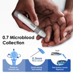 Blood Glucose Meter G-425-3 Diabetes Testing Kit Diabetes Machine Blood Sugar Meter Glucometer Test Strips Lancet 5S Get Results