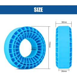 INJORA Silicone Rubber Insert Foam Fit 118-122mm (4.75" OD) 1.9" Wheel Tires for 1/10 RC Crawler
