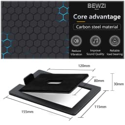 Speaker Support Base Is Made of Carbon Steel For Tabletop Speaker Bottom Stand with Shock Absorption and Enhanced Sound Quality