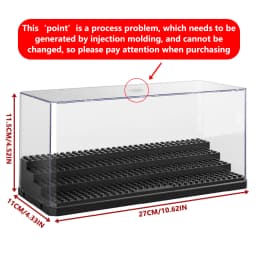 Acrylic Minifigures Display Case Stackable and Dustproof Building Block Display Box for Lego Action Figure Holds up to 32 Figure