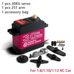 1X Waterproof Servo 20Kg 25Kg 30Kg 35Kg 40Kg High Speed servo Metal Gear Digital Servo RC Baja Servo For 1/8 1/10 Scale RC Cars