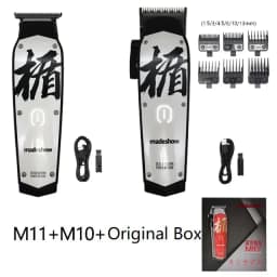 Madeshow M10 Professional Hair Clippers Hair Trimmer for Men Adjustable Cordless Hair cutting Machine For Barbers Beard Trimmer