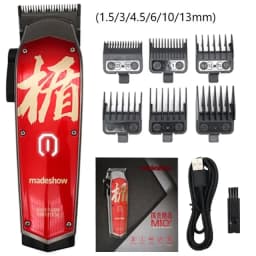 Madeshow M10 Professional Hair Clippers Hair Trimmer for Men Adjustable Cordless Hair cutting Machine For Barbers Beard Trimmer