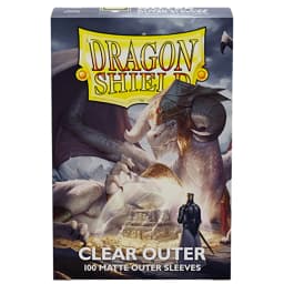 Clear Outer 100 Pcs Matte Dragon Shield: Outer Sleeves Are Smooth & Tough - Compatible with Magic PKM Cards Protector Cover