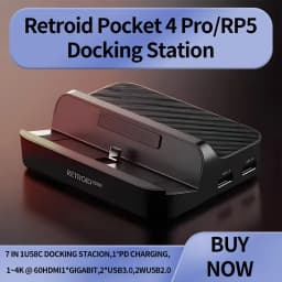 Retroid Pocket 5 Docking Station For Retroid Pocket 4 Pro / RP5 / Retroid Pocket Mini Game Console Dock Accessories Custom