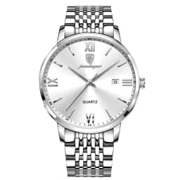POEDAGAR Luxury Sports Men's Wristwatch Stainless Steel Waterproof Date Man Watch High Quality Casual Fashion Quartz Men Watches
