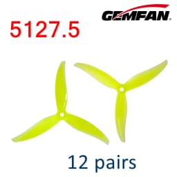 24pcs/12pairs Gemfan Proxy 5127.5 5inch 3 Blade/Tri-Blade Propeller Props FPV Freestyle For FPV Racing Freestyle Drone Parts