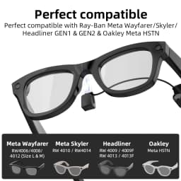 HIBLOKS Ray-Ban Meta Wayfarer Glasses Fast Charging Cable Charger For RW4006/RW4008/RW4012/RW4010/RW4014 Portable Safe Type C
