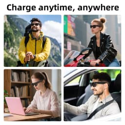 HIBLOKS Ray-Ban Meta Wayfarer Glasses Fast Charging Cable Charger For RW4006/RW4008/RW4012/RW4010/RW4014 Portable Safe Type C