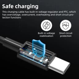 HIBLOKS Ray-Ban Meta Wayfarer Glasses Fast Charging Cable Charger For RW4006/RW4008/RW4012/RW4010/RW4014 Portable Safe Type C