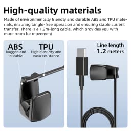 HIBLOKS Ray-Ban Meta Wayfarer Glasses Fast Charging Cable Charger For RW4006/RW4008/RW4012/RW4010/RW4014 Portable Safe Type C