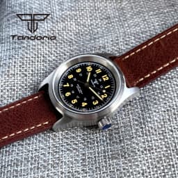 Tandorio 36mm Fashion 20BAR Automatic Dive Pilot Watch for Men Ladies NH35/PT5000/Miyota8215 Movt Sapphire Wristwatch Green Lume