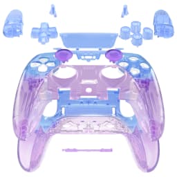 eXtremeRate Black Full Set Housing Shell with Buttons Touchpad Cover for ps5 Edge Controller