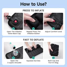 1pc 3D Ergonomic Chair Cushion For Long Sitting, Office Chair Car Seat Cushion, Adjustable Inflatable Cushion