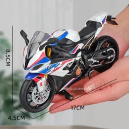 Scale 1:12 BMW S1000RR Honda CBR1000RR Alloy Diecast Motorcycle Car Miniature Model Toys Wheel Steering Vehices for Boys Gifts