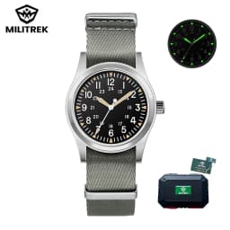 MILITREK 2025 New Military 37mm VH31 Men's Quartz Watch AR Sapphire Stainless Steel Waterproof 10Bar Luminous C3 Reloj Hombre